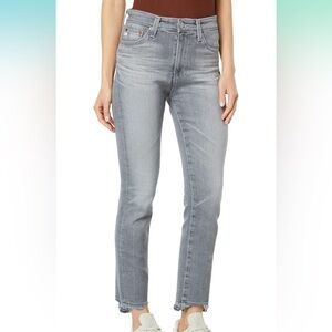 AG Mari straight crop with raw hem